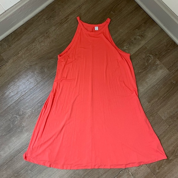 Old Navy Bundle Of 2 Jersey Knit Dresses ~ Teal & Coral ~ Women’s Size Large - Picture 9 of 16